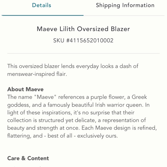 Maeve Lilith Oversized Blazer from Anthropologie - Picture 4 of 5